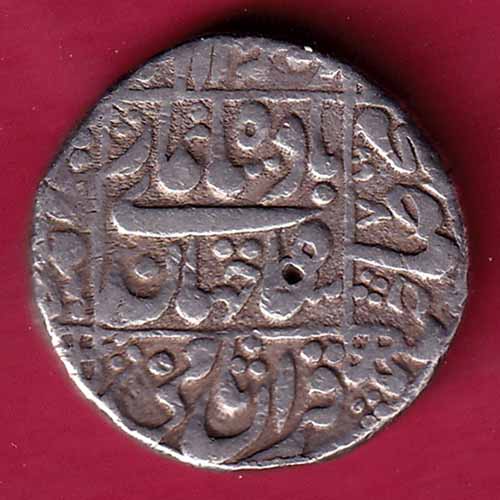MUGHALS SHAHJAHAN ONE RUPEE SILVER COIN–@HUB1738