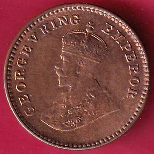 BRITISH INDIA 1929 GEORGE V 1/12 ANNA COIN  – S2020