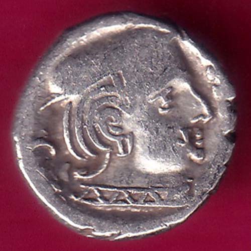 ANCIENT INDIA KSHTRAP DYNASTY KINGS PORTRAIT SILVER COIN–@HUB3213