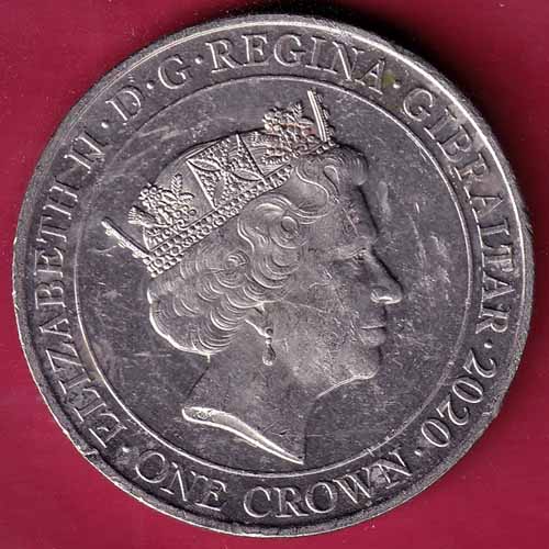 Elizabeth II D.G. Regina Gibraltar 2020 One Crown A Miracle Of Delieverance 1940  – S2114