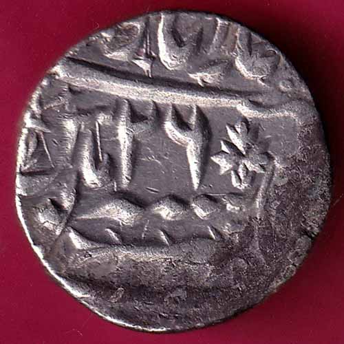 Awadh State AH 1221 RY 26 muhammadabad banaras mint Rare Silver rupee  :- @HUB1297