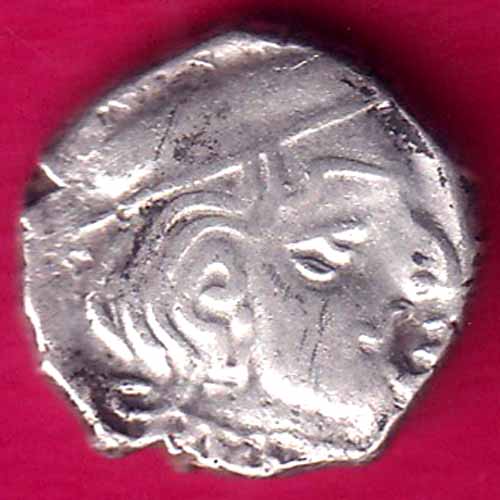 ANCIENT INDIA KSHATRAP DYNASTY KING PORTRAIT RARE SILVER COIN  :- OO538