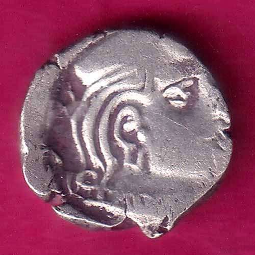 ANCIENT INDIA KSHTRAP DYNASTY KINGS PORTRAIT SILVER COIN–@HUB3487