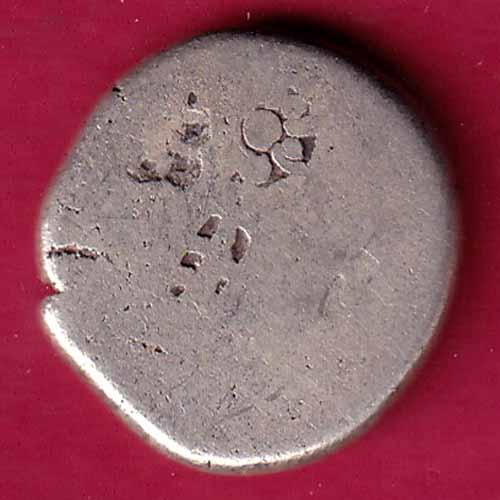 ANCIENT INDIA MAURYAN PERIOD MAGADH DYNASTY SILVER PUNCHMARK –@HUB1747