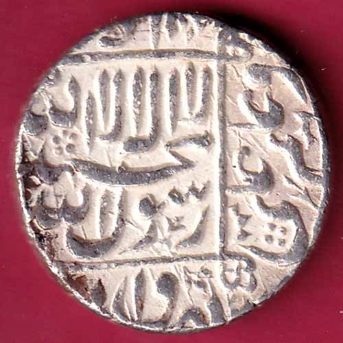 Mughals Shahjahan khambayat mint One Rupee Silver Coin :- S2516