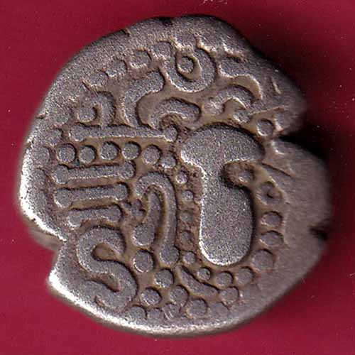 ANCIENT INDIA GADHAYA DYNASTY KING PORTRAIT COIN – S2142