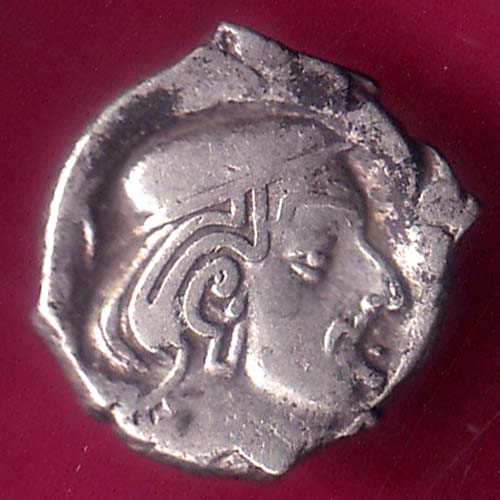 ANCIENT INDIA KSHATRAP DYNASTY KINGS PORTRAIT RARE SILVER COIN :- OO1214