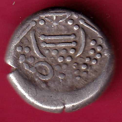 ANCIENT INDIA GADHAYA DYNASTY KING PORTRAIT COIN - S1450