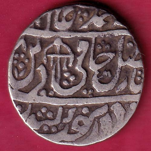 Rohilakhand ,Qasba panipat,Ino shahalam-ii SWASTIKA & UMBRELLA silver rupee–@HUB2114