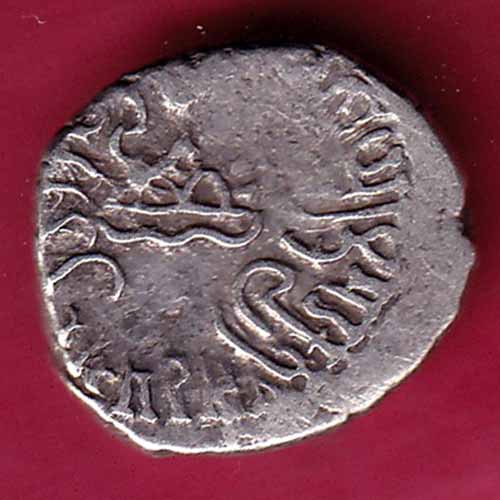 ANCIENT INDIA KSHATRAP DYNASTY KING PORTRAIT SILVER COIN  - S1315
