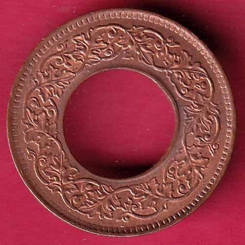 British india king george vi 1943 one pice beautiful copper coin – S1855