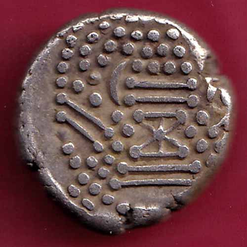 ANCIENT INDIA GADHAYA DYNASTY KING PORTRAIT COIN :- S1277