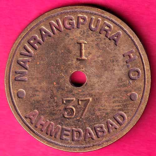 POST OFFICE TOKEN: NAVRANHPURA H.O. BR. AHMEDABAD 37:- OO703