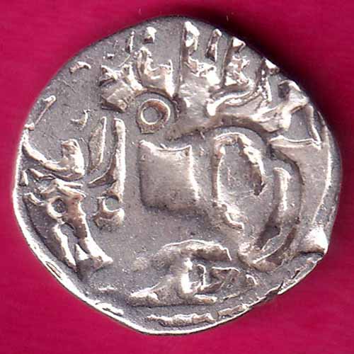 Hindushahia, Kabul & Gandhara Silver Drachma Horseman & Bill Type Coin:- OO717