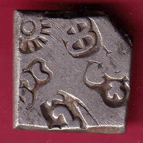 ANCIENT INDIA MAURYAN PERIOD MAGADH DYNASTY SILVER PUNCHMARK - S1641