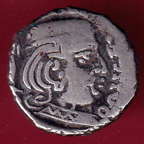 ANCIENT INDIA KSHATRAP DYNASTY KINGS PORTRAIT RARE SILVER COIN :- S2159