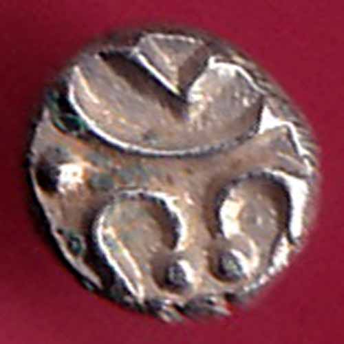 TRAVANCOR STATE RAJARAM VERMA IV SILVER CHUKRAM COIN –@HUB1832