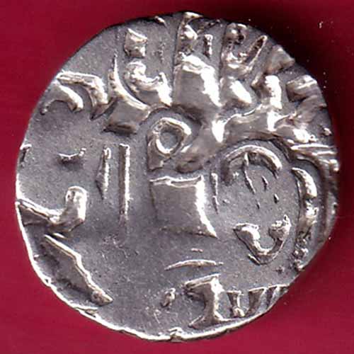 Hindushahia, kabul n gandhara silver drachma horseman n bill type coin –VA69
