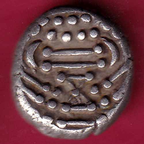 ANCIENT INDIA GADHAYA DYNASTY KING PORTRAIT COIN - S1402