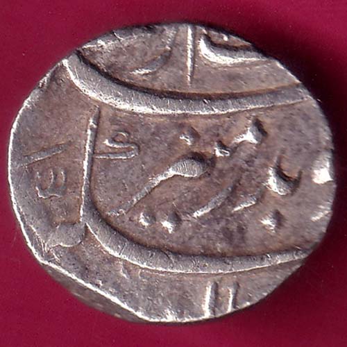 mughals aurangzeb surat mint half rupee silver coin –@HUB4331