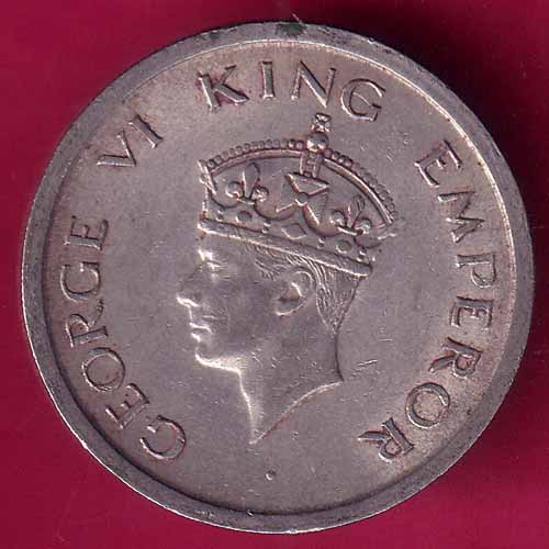 BRITISH INDIA 1947 KING GEORGE VI ONE RUPEE LAHORE MINT BEAUTIUFL COIN–@HUB4057