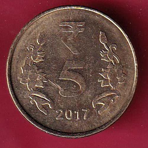 REPUBLICE INDIA 2017 FIVE RUPEE COIN – OO2680