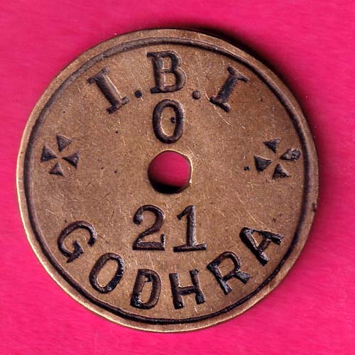 Bank Token:- I.B.I BR. GODHRA BANK TOKEN :- OO444