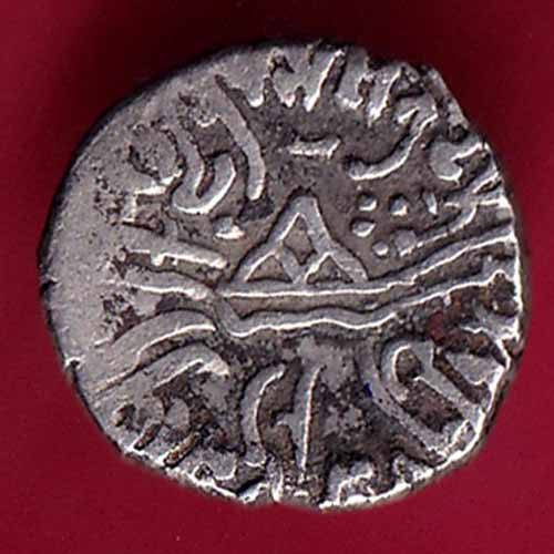 ANCIENT INDIA KSHATRAP DYNASTY KING PORTRAIT SILVER COIN–@HUB1854
