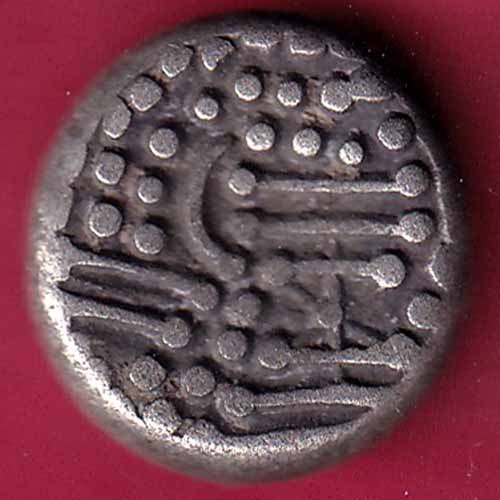 ANCIENT INDIA GADHAYA DYNASTY KING PORTRAIT COIN - S1336