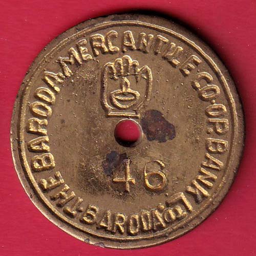CANTEEN TOKEN – O.N.G.C.C WS CANTEEN TOKEN 46 BARODA :-oo4902