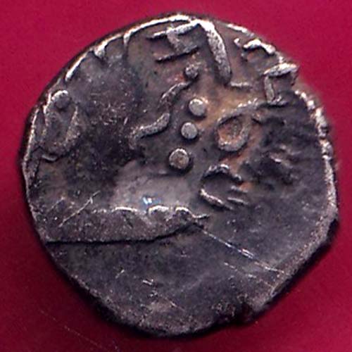 ANCIENT INDIA GUPTA DYNASTY KUMAR GUPTA KINGS PORTRAIT RARE SILVER BEUTIFUL COIN –@HUB3119