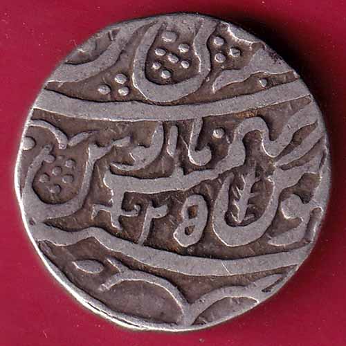Rohilakhand ,Qasba panipat,Ino shahalam-ii SWASTIKA & UMBRELLA silver rupee :- S2555