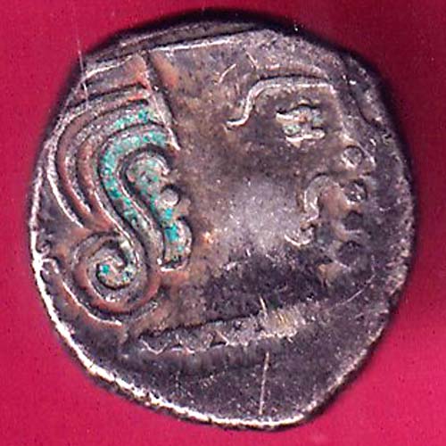 ANCIENT INDIA GUPTA DYNASTY KUMAR GUPTA KINGS PORTRAIT RARE SILVER BEUTIFUL COIN –@HUB3259