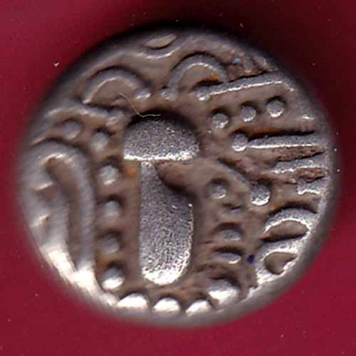 ANCIENT INDIA GADHAYA DYNASTY KING PORTRAIT COIN – S1173
