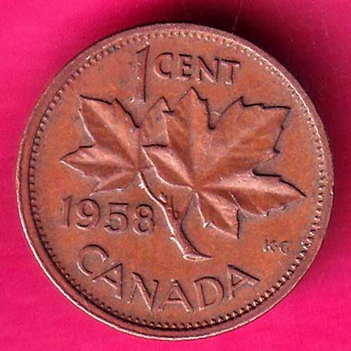 Canada Elizabeth II 1 Cent Bust of Queen Elizabeth II –@HUB3496