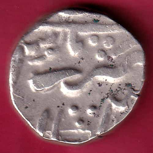 MEWAR STATE CHITTOR MINT ONE RUPEE SILVER COIN:- NS11