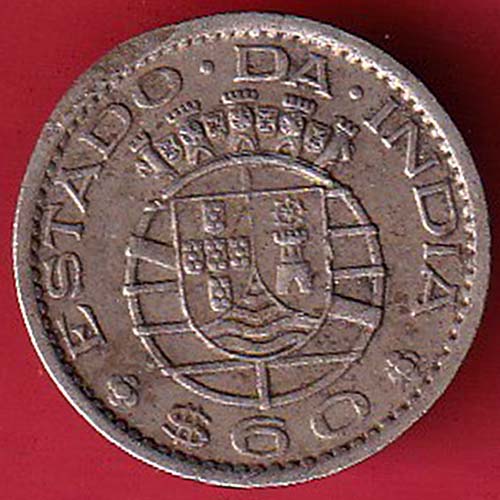 Portuguese India 60 Centavos 1959 coin -OO3271