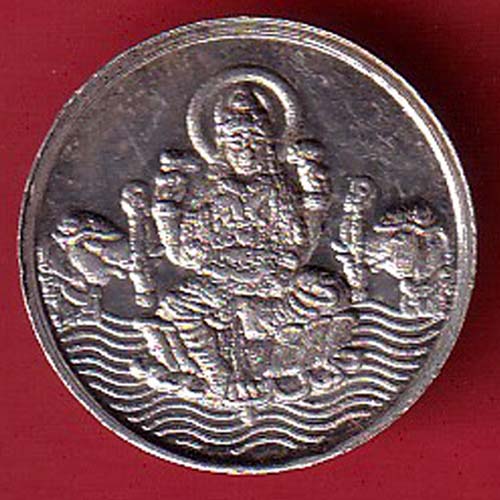 SILVER TOKEN:Weight – 1.98 gm: SHREE MAHALAXMI MATA:- OO3103