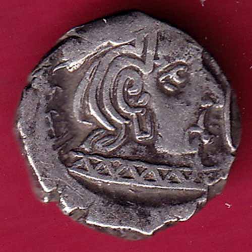Ancient India Kshtrap Dynasty Kings Portrait Silver Coin –@HUB2358