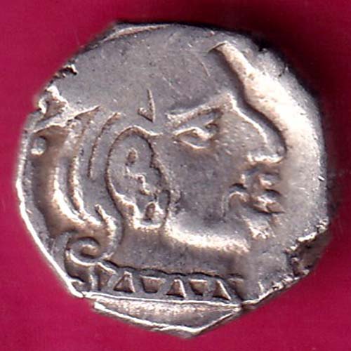 ANCIENT INDIA KSHTRAP DYNASTY KINGS PORTRAIT SILVER COIN@HUB5124
