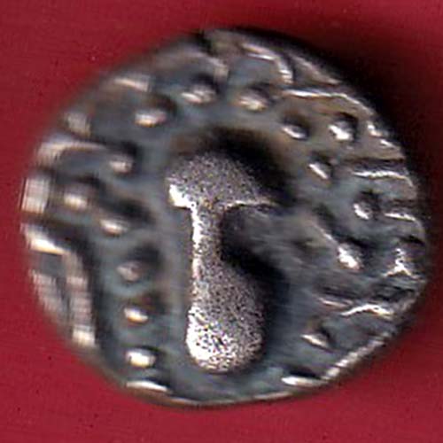 ANCIENT INDIA GADHAYA DYNASTY KING PORTRAIT COIN :- OO3472