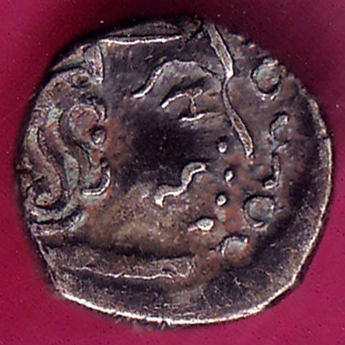 Ancient india gupta dynasty king portrait RARE SILVER COIN:- OO1780
