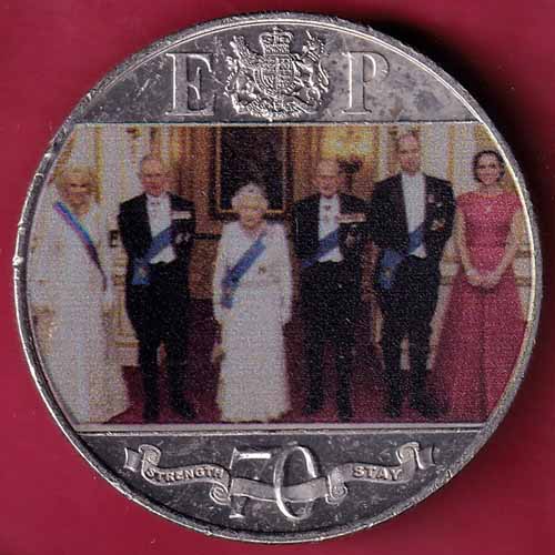 Elizabeth II D.G. Regina Gibraltar 2021 One Crown :- S2483