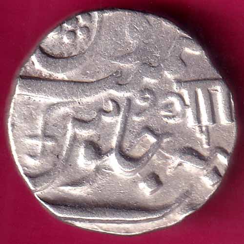 BARODA STATE AH 1226 RY6 AANAND RAO GAYAKWAD ONE RUPEE RARE SILVER  :- OO715
