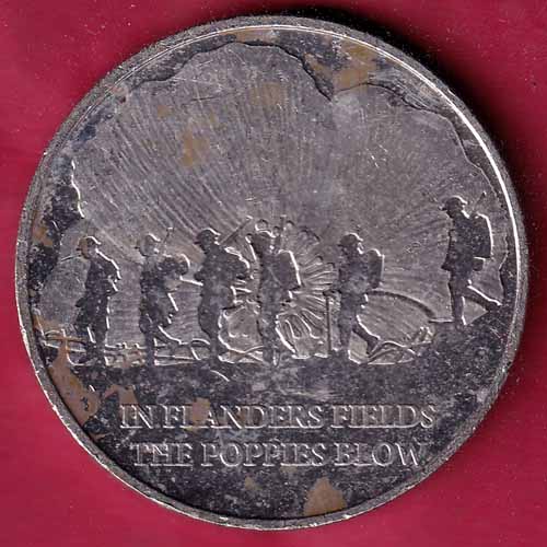 Elizabeth II  D.G. Regina Gibraltar 2021 One Crown In Flanders Fields The Poppies Blow – S2023