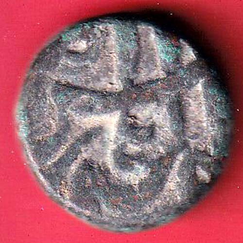 mughals Muhammad Shah elichpur Mint one paisa copper coin –@HUB5465