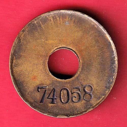 bank TOKEN: 74216 CALCUTTA P&A OFFICE TOKEN-  oo4568