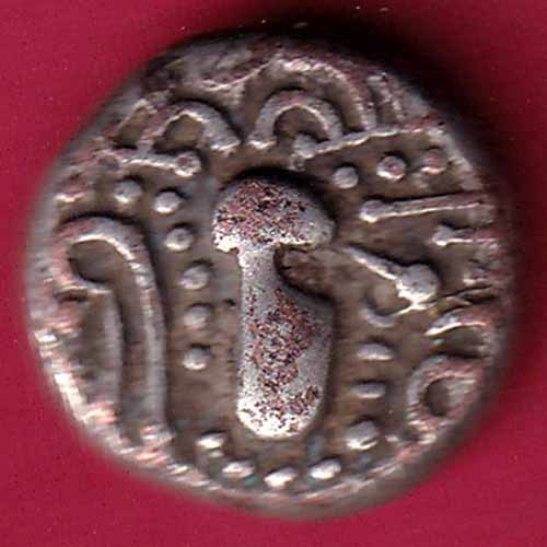 ANCIENT INDIA GADHAYA DYNASTY KING PORTRAIT RARE COINR :- S1196