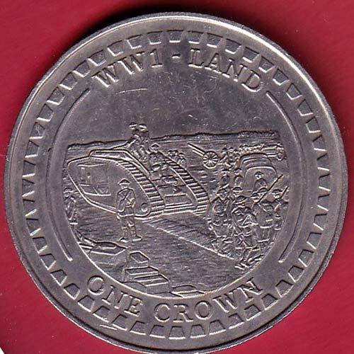 ww1- land one crown elizabeth ii queen of gibraltar 2018 :-oo4896