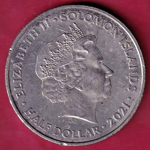 Elizabeth II Solomon Islands Half Dollar 2021 A time For Greatness – S2021